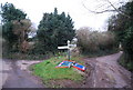 Lane junction, Higher Doverhay