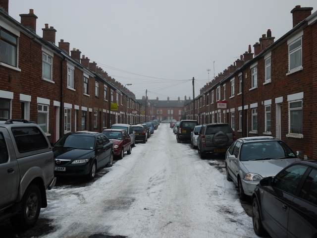 Moonstone Street in the snow