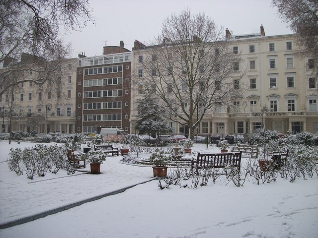 Frozen Fountain in St George's Square