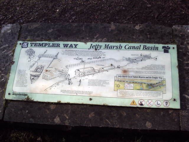 Jetty Marsh Basin sign on the Stover Canal