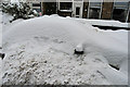 Snowed up car on Bailey st