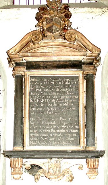All Saints, Carshalton - Wall monument