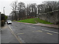 Approaching a turning for Arundel Castle in London Road