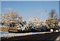 A snowy scene, London Rd