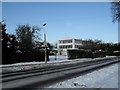 Lamppost in a snowy Southleigh Road