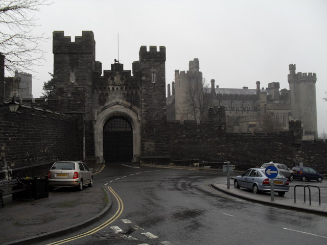Arundel Castle on a bleak afternoon in late December