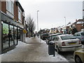 Treacherous conditions near Drayton shops