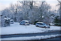 Cars parked on Quarry Bank