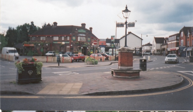 The Kings Arms and street scene in Bagshot