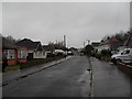 Mid section of Angmering Way during heavy rain