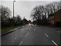 Looking down a murky B2140 towards East Preston