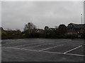 An empty surgery car park in Sheepfold Avenue