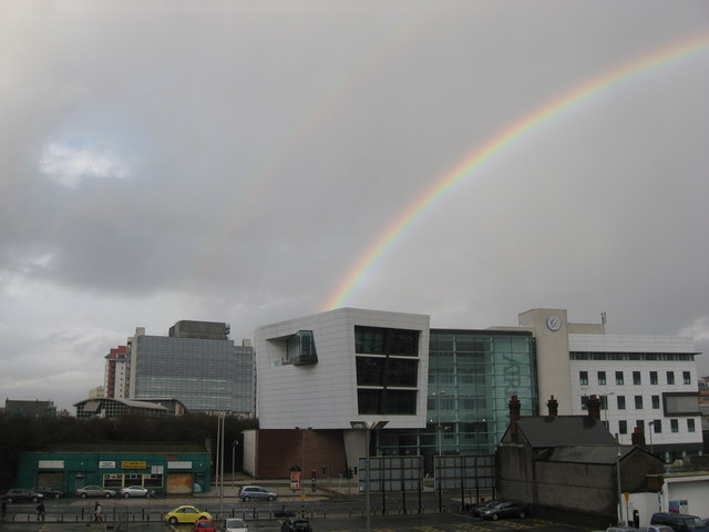 Double rainbow over the Atrium