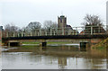 River Itchen in flood at Long Itchington (1)