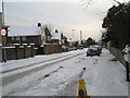 A snowy Carshalton Avenue