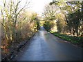 View N along the Stone Street towards Westenhanger