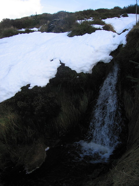 Meltwaterfall on Pen-y-Bwlch
