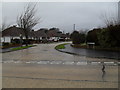 Looking from Windmill Drive into Fircroft Crescent