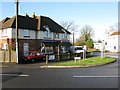 Houses on the junction of Stone Street and the A20