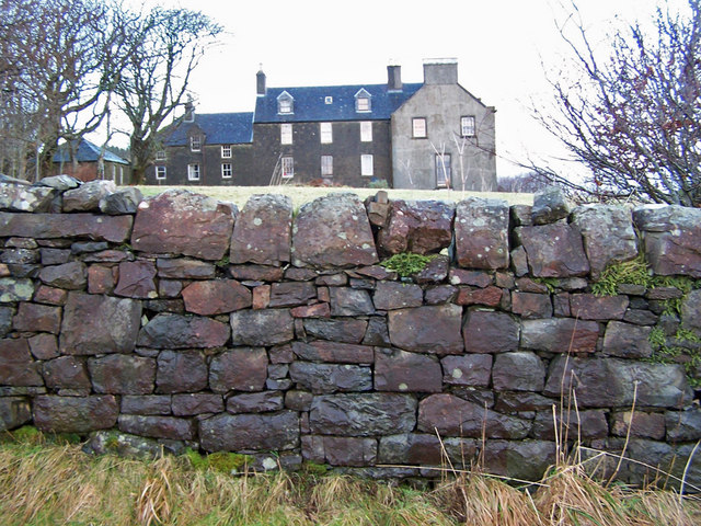 Garden wall - Orbost House © Richard Dorrell :: Geograph Britain and ...