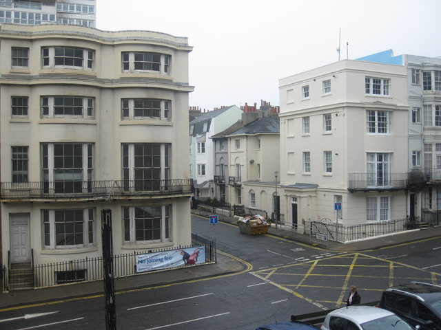 Junction of Cannon Place (foreground) and St Margaret's Place