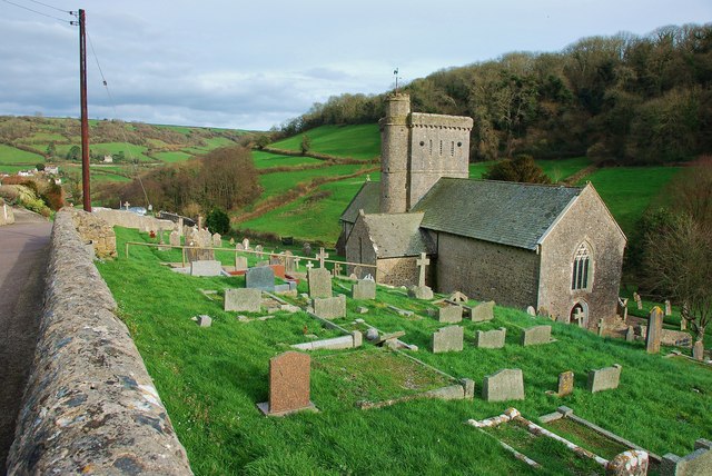 The Church of Saint Winifred, Branscombe, Devon