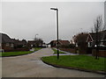 Looking from Parry Drive into Kirkland Close