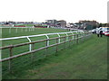 Looking along the finishing straight