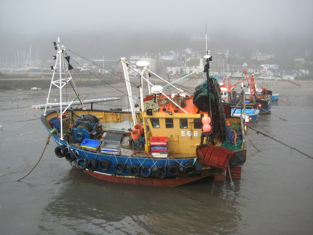 Boats in Lyme Regis Harbour