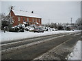 Houses beside the A4104