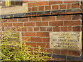 Two more foundation stones in the Primitive Methodist Chapel