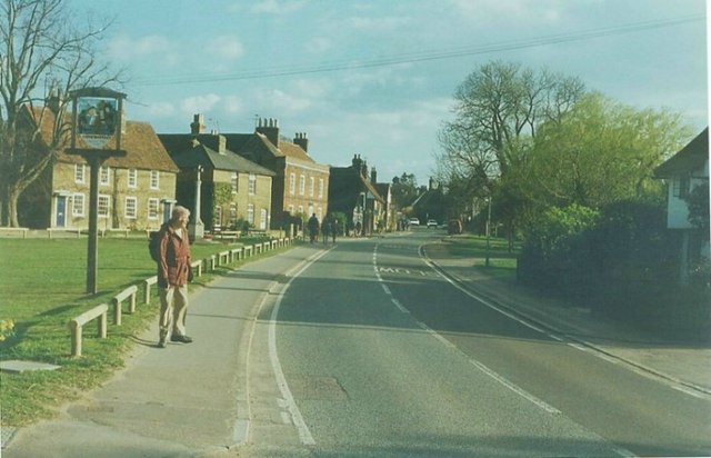 Village sign, Roydon in 1997