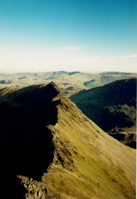 Striding Edge from Helvellyn end