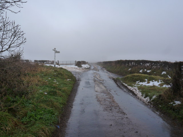 A cross roads on Beara Down