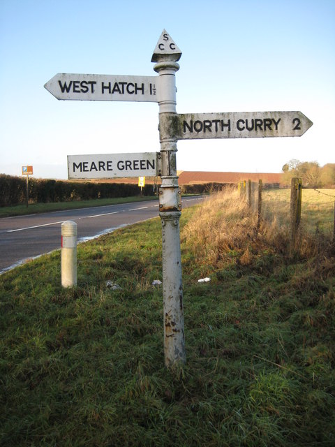 Signpost on A378 near Wrantage