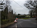 Road works and Flood Sign on New Road, Millthorpe