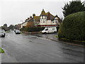 Glenville Road during heavy January rain