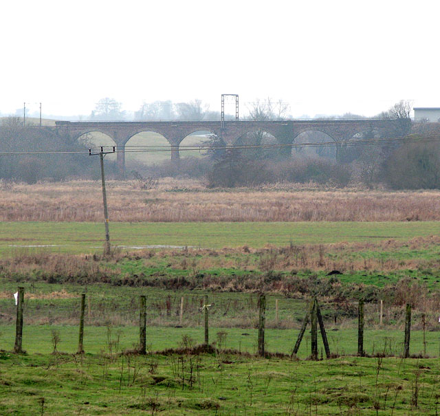 The Harford Rail Viaduct viewed from Stoke Road