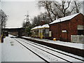 Eccleston Park Station in Snow