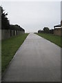 Looking down Pigeonhouse Lane towards Broadmark Beach