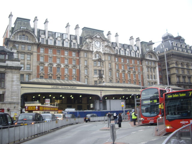 London Victoria Station entrance © Stanley Howe :: Geograph Britain and ...