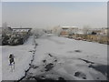 The River Bann at Portadown frozen over.