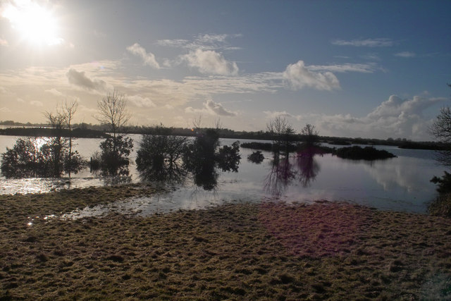 January sunshine on a flooded Lough Funshinagh