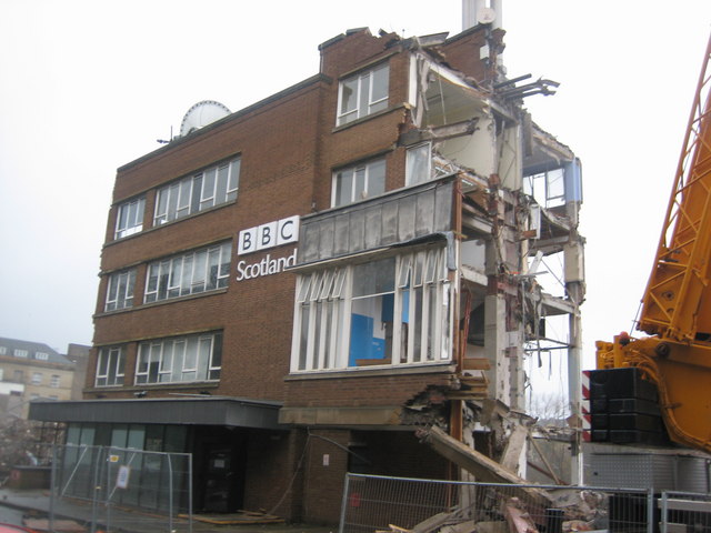 Demolition of former BBC Scotland Headquarters