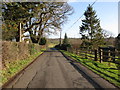 Looking E along Mill Lane