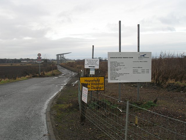 Road to Barbachlaw waste site