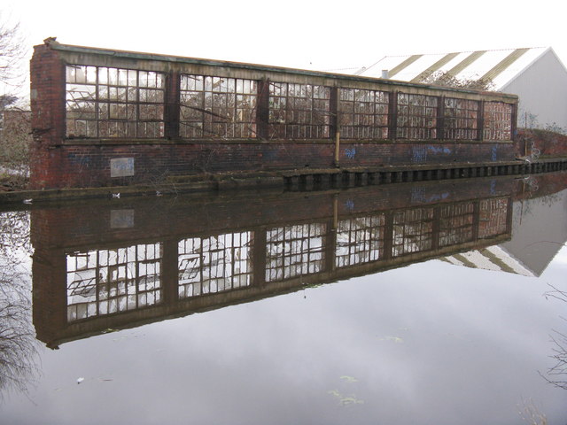 Derelict factory on the Sheffield and Tinsley canal