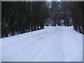 Upper Bullington - Snowy Road