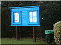 Notice board, Hampstead Garden Suburb Free Church, Central Square NW11