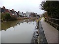 View from overflow weir towards the A52, Erewash Canal